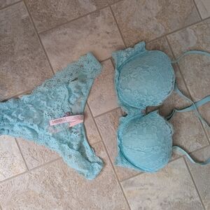 Victoria's Secret Lace Set in Soft Blue